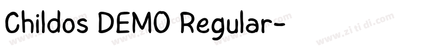 Childos DEMO Regular字体转换 Childos DEMO Regular字体转换